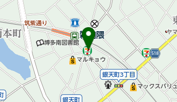 セブンイレブン 博多銀天町3丁目店の地図画像