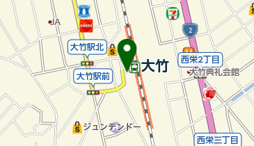 セブンイレブン キヨスクJR大竹駅店の地図画像