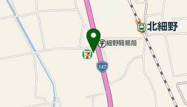 セブンイレブン 松川細野店の地図画像