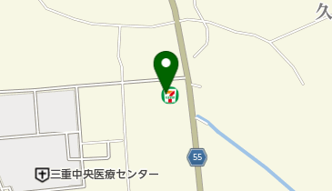 セブンイレブン 津市久居明神町店の地図画像