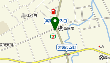 セブンイレブン 宮崎高岡郵便局前店の地図画像