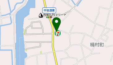 セブンイレブン 西尾楠村町店の地図画像