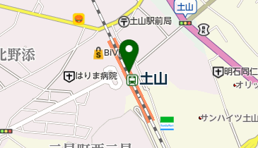 セブンイレブン ハートインJR土山駅改札内店の地図画像