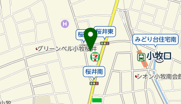 セブンイレブン 小牧桜井店の地図画像