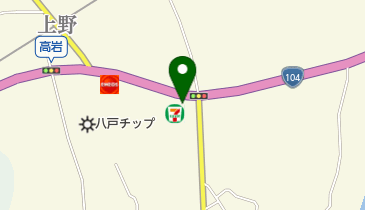 セブンイレブン 八戸高岩店の地図画像