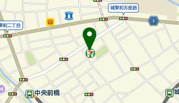 セブンイレブン 前橋城東町店の地図画像