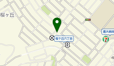 セブンイレブン 鹿児島桜ケ丘6丁目店の地図画像