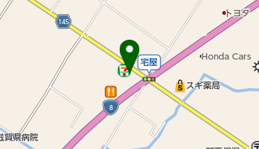 セブンイレブン 栗東宅屋店の地図画像