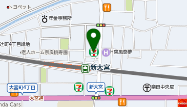 セブンイレブン 奈良芝辻町店の地図画像