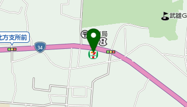 セブンイレブン 武雄北方町店の地図画像