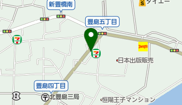 セブンイレブン 北区豊島6丁目東店の地図画像