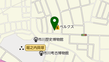 セブン銀行 スーパーベルクス 市川堀之内店 共同出張所の地図画像