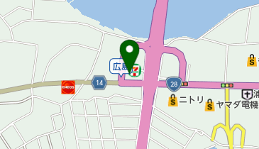 セブンイレブン 松茂広島店の地図画像