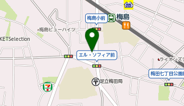 セブンイレブン 梅島駅前店の地図画像