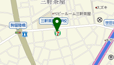 セブンイレブン 世田谷上馬2丁目店の地図画像