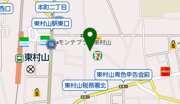 セブンイレブン 東村山市役所通り店の地図画像
