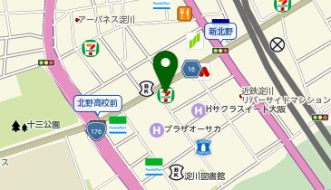 セブンイレブン 大阪新北野1丁目店の地図画像