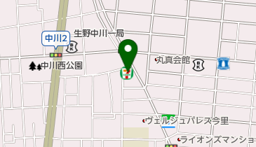 セブンイレブン 大阪中川3丁目店の地図画像