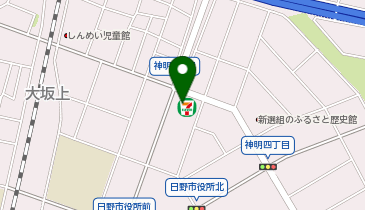 セブンイレブン 日野神明4丁目店の地図画像