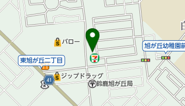 セブンイレブン 鈴鹿東旭が丘店の地図画像