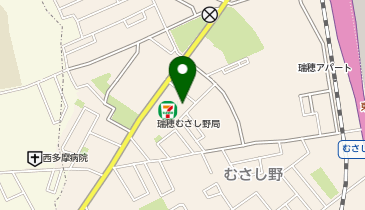 セブンイレブン 瑞穂むさし野2丁目店の地図画像