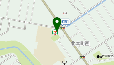 セブンイレブン 岩見沢北本町西店の地図画像
