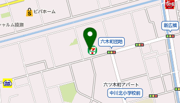 セブンイレブン 足立六木1丁目店の地図画像