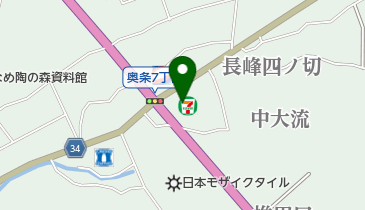 セブンイレブン 常滑奥条7丁目店の地図画像