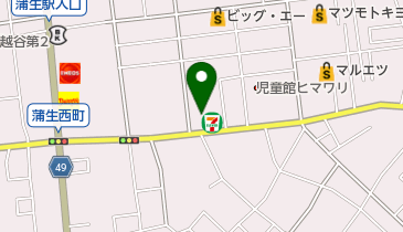 セブンイレブン 蒲生寿町店の地図画像