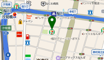 セブンイレブン 大阪桜川2丁目店の地図画像