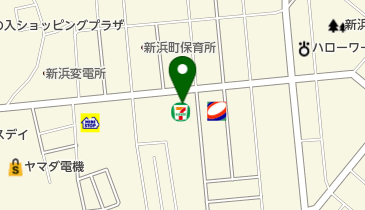 セブンイレブン 塩釜新浜町2丁目店の地図画像