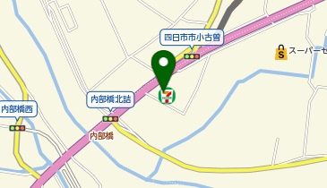 セブンイレブン 四日市小古曽東店の地図画像