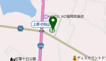 セブンイレブン 筑後向山店の地図画像