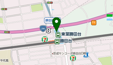 セブン銀行 東葉高速鉄道 東葉勝田台駅 共同出張所の地図画像