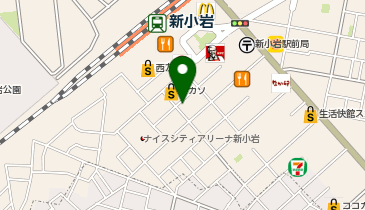 セブンイレブン 葛飾新小岩1丁目西店の地図画像