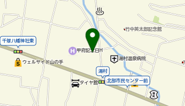 セブンイレブン 甲府湯村温泉郷店の地図画像