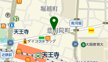 セブンイレブン 大阪天王寺駅北店の地図画像
