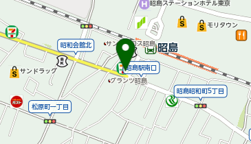 セブンイレブン 昭島駅南口店の地図画像