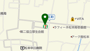セブンイレブン 松本木工町店の地図画像