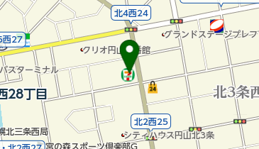 セブンイレブン 札幌北4条西25丁目店」(札幌市中央区-セブンイレブン