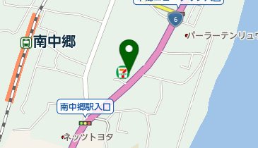 セブンイレブン 北茨城中郷店の地図画像