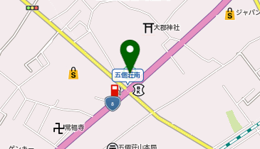 セブンイレブン 五個荘南店の地図画像