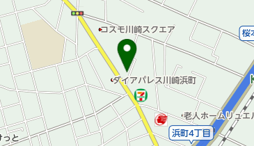 セブンイレブン 川崎浜町3丁目店の地図画像