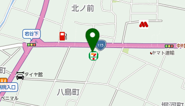 セブンイレブン 福島八島町店の地図画像