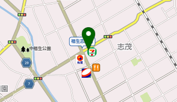 セブンイレブン 福生志茂店の地図画像