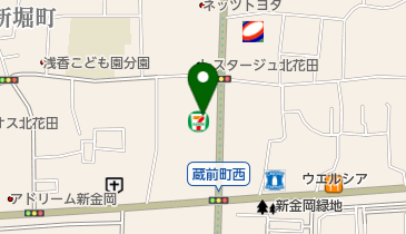 セブンイレブン 堺蔵前町店の地図画像