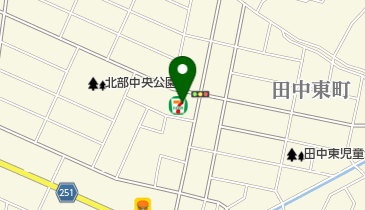 セブンイレブン 八代田中西町店の地図画像