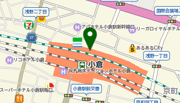 セブンイレブン ハートイン小倉新幹線改札内中央店の地図画像