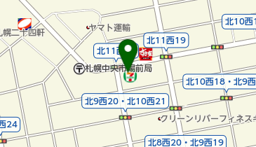 セブンイレブン 札幌北10条西20丁目店の地図画像