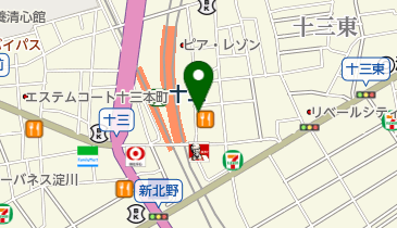 セブンイレブン 十三駅東口店の地図画像